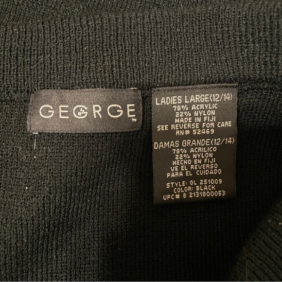 George black acrylic knit maxi skirt size large - Picture 3 of 4